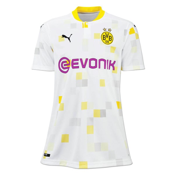 Camiseta Borussia Dortmund 3ª Mujer 2020-2021 Blanco